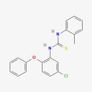 molecular formula C20H17ClN2OS B3516196 1-(5-Chloro-2-phenoxyphenyl)-3-(2-methylphenyl)thiourea 