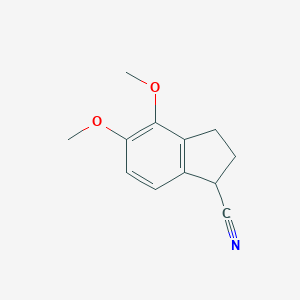 molecular formula C12H13NO2 B035162 1-Cyano-4,5-dimethoxyindan CAS No. 100449-14-7