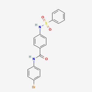 4-(benzenesulfonamido)-N-(4-bromophenyl)benzamide