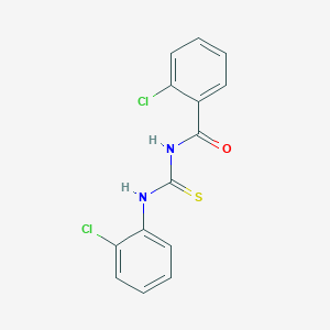 molecular formula C14H10Cl2N2OS B351630 2-chloro-N-[(2-chlorophenyl)carbamothioyl]benzamide CAS No. 300819-72-1
