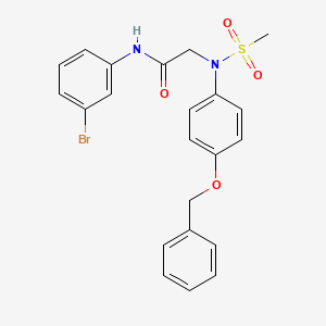 N~2~-[4-(benzyloxy)phenyl]-N~1~-(3-bromophenyl)-N~2~-(methylsulfonyl)glycinamide