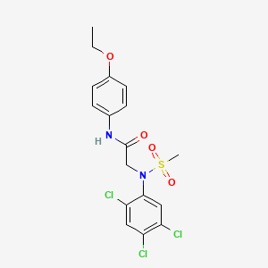 N~1~-(4-ethoxyphenyl)-N~2~-(methylsulfonyl)-N~2~-(2,4,5-trichlorophenyl)glycinamide