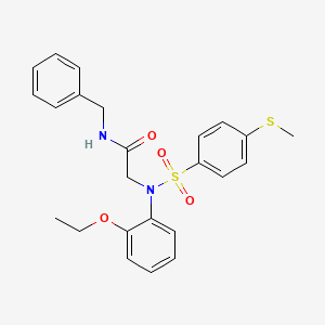 N~1~-benzyl-N~2~-(2-ethoxyphenyl)-N~2~-{[4-(methylthio)phenyl]sulfonyl}glycinamide