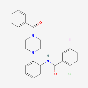 N-[2-(4-benzoylpiperazin-1-yl)phenyl]-2-chloro-5-iodobenzamide