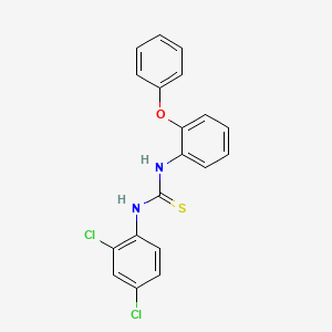 molecular formula C19H14Cl2N2OS B3516477 N-(2,4-dichlorophenyl)-N'-(2-phenoxyphenyl)thiourea 