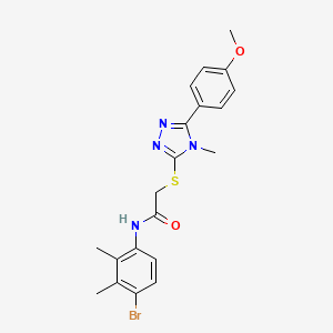 N-(4-bromo-2,3-dimethylphenyl)-2-{[5-(4-methoxyphenyl)-4-methyl-4H-1,2,4-triazol-3-yl]sulfanyl}acetamide