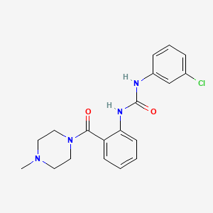 1-(3-Chlorophenyl)-3-[2-(4-methylpiperazine-1-carbonyl)phenyl]urea