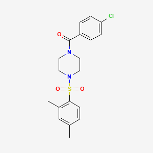 1-(4-chlorobenzoyl)-4-[(2,4-dimethylphenyl)sulfonyl]piperazine