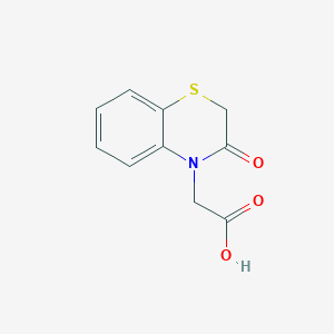 molecular formula C10H9NO3S B035166 (3-oxo-2,3-dihydro-4H-1,4-benzothiazin-4-yl)acetic acid CAS No. 100637-60-3