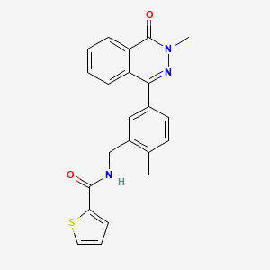 molecular formula C22H19N3O2S B3516615 N-[2-methyl-5-(3-methyl-4-oxo-3,4-dihydro-1-phthalazinyl)benzyl]-2-thiophenecarboxamide 