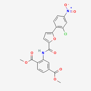 dimethyl 2-{[5-(2-chloro-4-nitrophenyl)-2-furoyl]amino}terephthalate