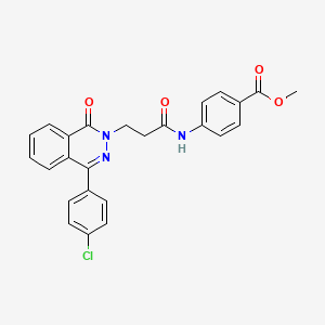 METHYL 4-{3-[4-(4-CHLOROPHENYL)-1-OXO-1,2-DIHYDROPHTHALAZIN-2-YL]PROPANAMIDO}BENZOATE