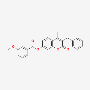 3-benzyl-4-methyl-2-oxo-2H-chromen-7-yl 3-methoxybenzoate