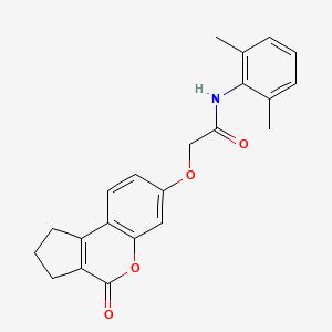 N-(2,6-dimethylphenyl)-2-[(4-oxo-1,2,3,4-tetrahydrocyclopenta[c]chromen-7-yl)oxy]acetamide