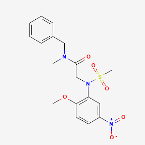 N~1~-benzyl-N~2~-(2-methoxy-5-nitrophenyl)-N~1~-methyl-N~2~-(methylsulfonyl)glycinamide