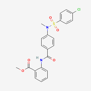 methyl 2-({4-[[(4-chlorophenyl)sulfonyl](methyl)amino]benzoyl}amino)benzoate