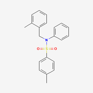 molecular formula C21H21NO2S B3516706 4-methyl-N-(2-methylbenzyl)-N-phenylbenzenesulfonamide 