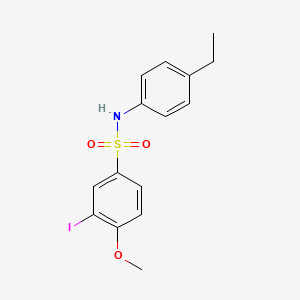 N-(4-ethylphenyl)-3-iodo-4-methoxybenzenesulfonamide