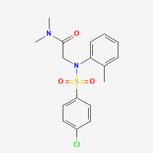 N~2~-[(4-chlorophenyl)sulfonyl]-N~1~,N~1~-dimethyl-N~2~-(2-methylphenyl)glycinamide