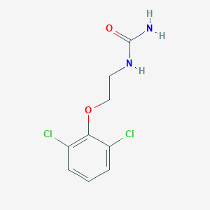 molecular formula C9H10Cl2N2O2 B035168 Urea, (2-(2,6-dichlorophenoxy)ethyl)- CAS No. 102433-14-7