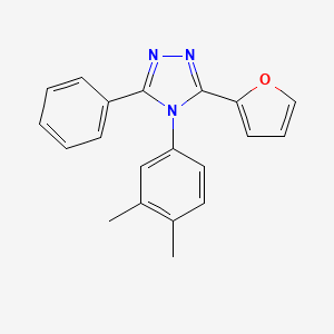 molecular formula C20H17N3O B3516826 4-(3,4-Dimethylphenyl)-3-(furan-2-yl)-5-phenyl-1,2,4-triazole 