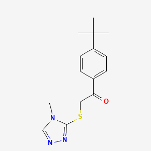 1-(4-tert-butylphenyl)-2-[(4-methyl-4H-1,2,4-triazol-3-yl)thio]ethanone