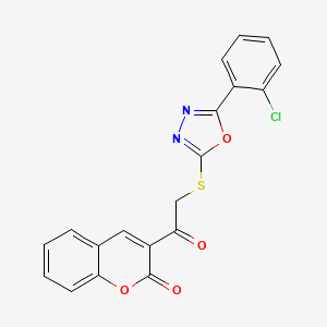 3-({[5-(2-chlorophenyl)-1,3,4-oxadiazol-2-yl]thio}acetyl)-2H-chromen-2-one