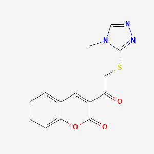 3-{[(4-methyl-4H-1,2,4-triazol-3-yl)thio]acetyl}-2H-chromen-2-one