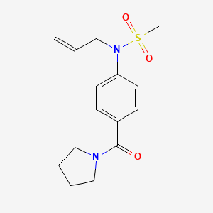 N-allyl-N-[4-(1-pyrrolidinylcarbonyl)phenyl]methanesulfonamide