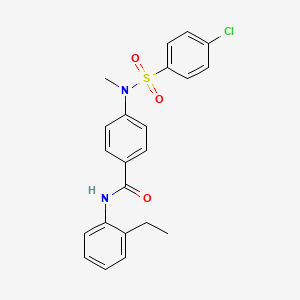 4-[[(4-chlorophenyl)sulfonyl](methyl)amino]-N-(2-ethylphenyl)benzamide