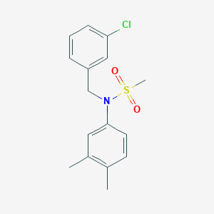 N-(3-chlorobenzyl)-N-(3,4-dimethylphenyl)methanesulfonamide