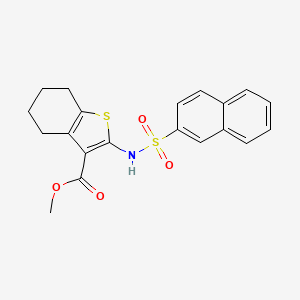 methyl 2-[(2-naphthylsulfonyl)amino]-4,5,6,7-tetrahydro-1-benzothiophene-3-carboxylate