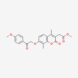 methyl {7-[2-(4-methoxyphenyl)-2-oxoethoxy]-4,8-dimethyl-2-oxo-2H-chromen-3-yl}acetate