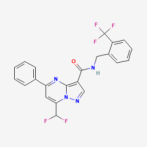 7-(difluoromethyl)-5-phenyl-N-[2-(trifluoromethyl)benzyl]pyrazolo[1,5-a]pyrimidine-3-carboxamide