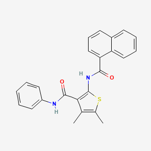 4,5-dimethyl-2-(naphthalene-1-carbonylamino)-N-phenylthiophene-3-carboxamide