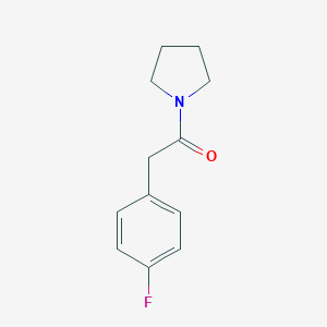 B351709 2-(4-Fluorophenyl)-1-pyrrolidin-1-ylethanone CAS No. 433234-09-4