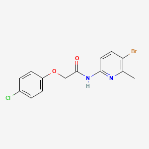 N-(5-bromo-6-methylpyridin-2-yl)-2-(4-chlorophenoxy)acetamide