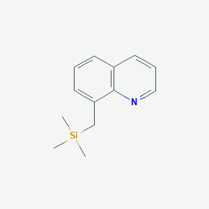 molecular formula C13H17NSi B035171 8-(Trimethylsilylmethyl)quinoline CAS No. 105212-20-2