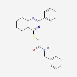 N-benzyl-2-[(2-phenyl-5,6,7,8-tetrahydro-4-quinazolinyl)thio]acetamide