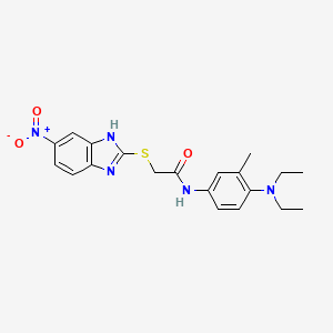 N~1~-[4-(DIETHYLAMINO)-3-METHYLPHENYL]-2-[(5-NITRO-1H-1,3-BENZIMIDAZOL-2-YL)SULFANYL]ACETAMIDE