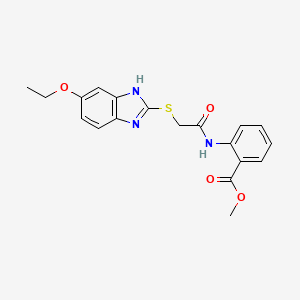 methyl 2-({[(5-ethoxy-1H-benzimidazol-2-yl)sulfanyl]acetyl}amino)benzoate