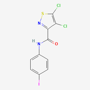 4,5-dichloro-N-(4-iodophenyl)-1,2-thiazole-3-carboxamide