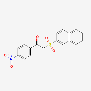 2-(2-naphthylsulfonyl)-1-(4-nitrophenyl)ethanone