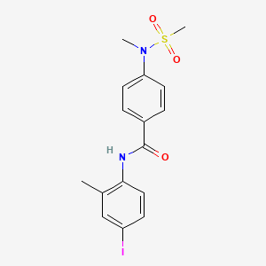 N-(4-iodo-2-methylphenyl)-4-[methyl(methylsulfonyl)amino]benzamide