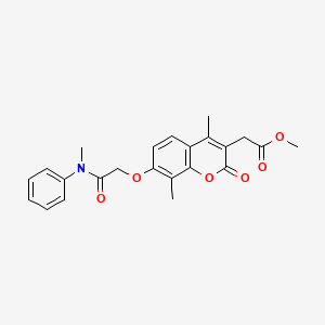 METHYL 2-(4,8-DIMETHYL-7-{[METHYL(PHENYL)CARBAMOYL]METHOXY}-2-OXO-2H-CHROMEN-3-YL)ACETATE