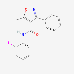 N-(2-iodophenyl)-5-methyl-3-phenyl-1,2-oxazole-4-carboxamide