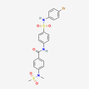 N-(4-{[(4-bromophenyl)amino]sulfonyl}phenyl)-4-[methyl(methylsulfonyl)amino]benzamide