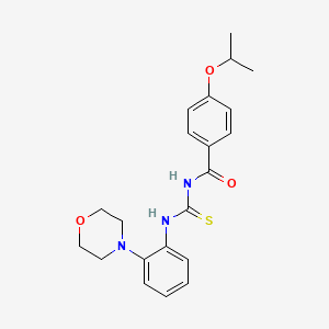 4-isopropoxy-N-({[2-(4-morpholinyl)phenyl]amino}carbonothioyl)benzamide