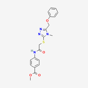 methyl 4-[({[4-methyl-5-(phenoxymethyl)-4H-1,2,4-triazol-3-yl]sulfanyl}acetyl)amino]benzoate