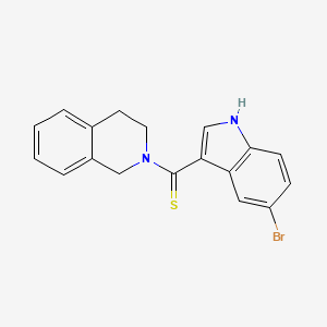 2-[(5-bromo-1H-indol-3-yl)carbonothioyl]-1,2,3,4-tetrahydroisoquinoline